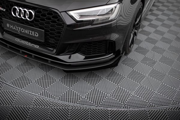 Audi RS3 Sedan 8V (facelift) - Lâmina frontal STREET PRO V.1 + Splitters | AURS38VFSCNC-FD1B+FSF1G | Produto Maxton Design distribuído por Unicartuning. Audi RS3 Sedan 8V (facelift) - Lâmina frontal STREET PRO V.1 + Splitters | AURS38VFSCNC-FD1B+FSF1G | Produto Maxton Design distribuído por Unicartuning.