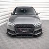 Audi S3 / A3 S-Line Sportback 8V (facelift) - Lâmina frontal STREET PRO V.1 + Splitters | AUS33FSBCNC-FD1BRB+FSF1G | Produto Maxton Design distribuído por Unicartuning. Audi S3 / A3 S-Line Sportback 8V (facelift) - Lâmina frontal STREET PRO V.1 + Splitters | AUS33FSBCNC-FD1BRB+FSF1G | Produto Maxton Design distribuído por Unicartuning.