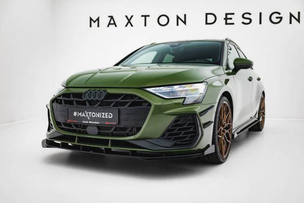 Audi S3 Sportback / A3 S-Line Sportback 8Y (facelift) - Lâmina frontal STREET PRO V.1 + Splitters | AUS38YFCNC-FD1B+FSF1G | Produto Maxton Design distribuído por Unicartuning. Audi S3 Sportback / A3 S-Line Sportback 8Y (facelift) - Lâmina frontal STREET PRO V.1 + Splitters | AUS38YFCNC-FD1B+FSF1G | Produto Maxton Design distribuído por Unicartuning.