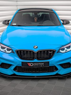 BMW M2 Competition F87 - Lâmina frontal STREET PRO V.1 + Splitters | BM287MCOMPCNC-FD1B+FSF1G | Produto Maxton Design distribuído por Unicartuning.