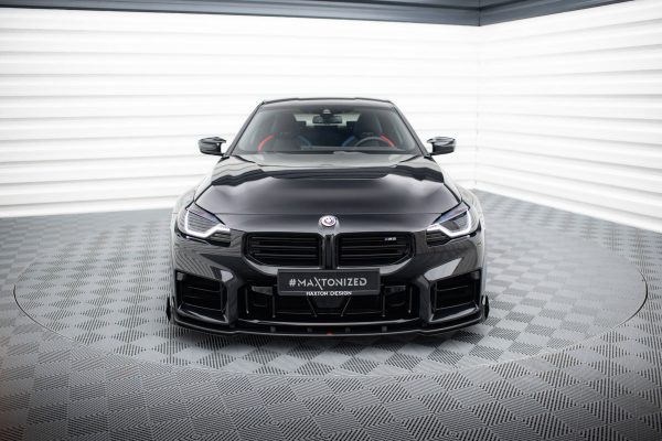 BMW M2 G87 - Lâmina frontal STREET PRO V.1 + Splitters | BMM2G87CNC-FD1B+FSF1G | Produto Maxton Design distribuído por Unicartuning.