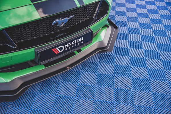 Ford Mustang GT Mk6 (facelift) - Lâmina frontal STREET PRO V.1 + Splitters | FOMU6FGTCNC-FD1BRB+FSF1G | Produto Maxton Design distribuído por Unicartuning.