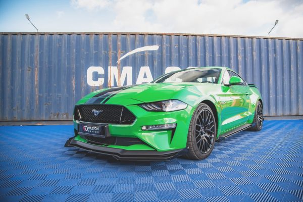 Ford Mustang GT Mk6 (facelift) - Lâmina frontal STREET PRO V.1 + Splitters | FOMU6FGTCNC-FD1BRB+FSF1G | Produto Maxton Design distribuído por Unicartuning.