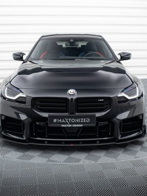 BMW M2 G87 - Lâmina frontal STREET PRO V.2 | BMM2G87CNC-FD2BRB | Produto Maxton Design distribuído por Unicartuning.