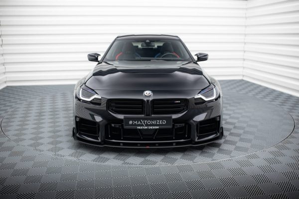 BMW M2 G87 - Lâmina frontal STREET PRO V.2 | BMM2G87CNC-FD2BRB | Produto Maxton Design distribuído por Unicartuning.