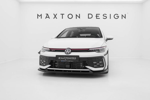 Volkswagen Golf GTI / GTE / R-line Mk8 (facelift) - Lâmina frontal STREET PRO V.2 | VWGO8FGTICNC-FD2B | Produto Maxton Design distribuído por Unicartuning. Volkswagen Golf GTI / GTE / R-line Mk8 (facelift) - Lâmina frontal STREET PRO V.2 | VWGO8FGTICNC-FD2B | Produto Maxton Design distribuído por Unicartuning.