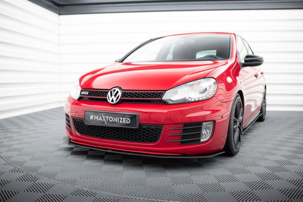 Volkswagen Golf GTI Mk6 - Lâmina frontal STREET PRO V.3 | VWGO6GTICNC-FD3B | Produto Maxton Design distribuído por Unicartuning.