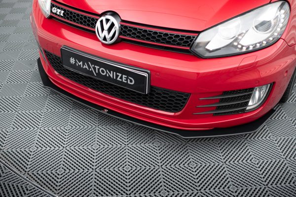Volkswagen Golf GTI Mk6 - Lâmina frontal STREET PRO V.3 | VWGO6GTICNC-FD3B | Produto Maxton Design distribuído por Unicartuning.