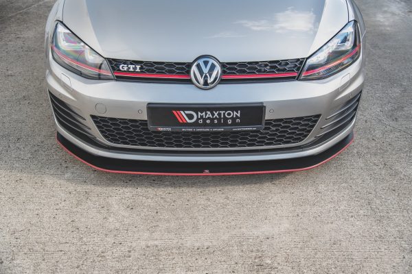 Volkswagen Golf 7 GTI - Lâmina frontal STREET PRO | VWGO7GTICNC-FD2B | Produto Maxton Design distribuído por Unicartuning. Volkswagen Golf 7 GTI - Lâmina frontal STREET PRO | VWGO7GTICNC-FD2B | Produto Maxton Design distribuído por Unicartuning.