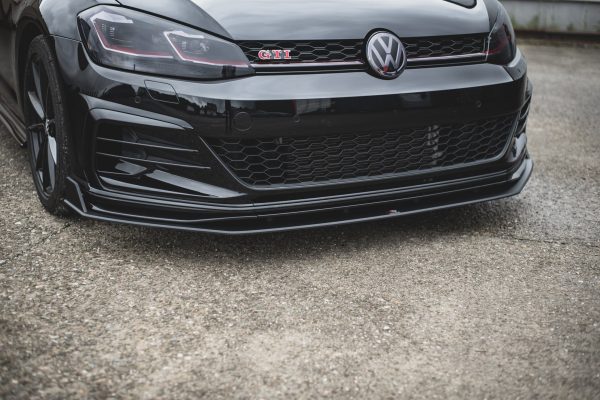 Volkswagen Golf 7 GTI Tcr - Lâmina frontal STREET PRO | VWGO7FGTITCRCNC-FD1B | Produto Maxton Design distribuído por Unicartuning. Volkswagen Golf 7 GTI Tcr - Lâmina frontal STREET PRO | VWGO7FGTITCRCNC-FD1B | Produto Maxton Design distribuído por Unicartuning.