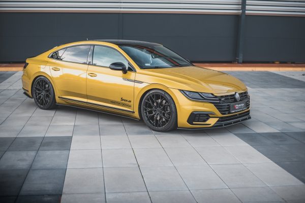 Volkswagen Arteon R-line - Lâmina frontal STREET PRO | VWAR1RLINECNC-FD1B | Produto Maxton Design distribuído por Unicartuning.