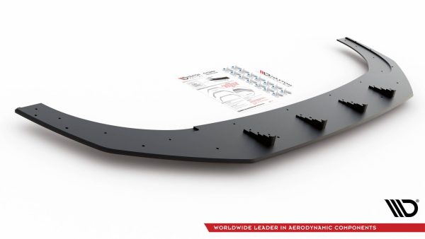Volkswagen Golf GTI ClubSport Mk8 - Lâmina frontal STREET PRO | VWGO8GTICSCNC-FD1BRB | Produto Maxton Design distribuído por Unicartuning.
