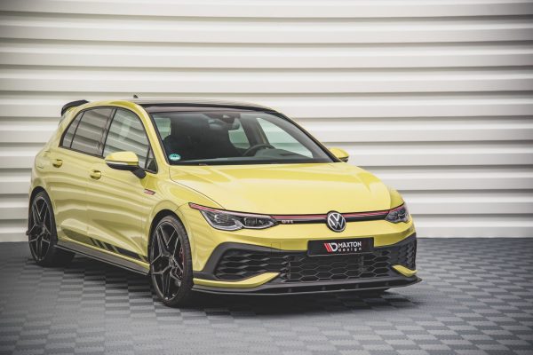 Volkswagen Golf GTI ClubSport Mk8 - Lâmina frontal STREET PRO | VWGO8GTICSCNC-FD1BRB | Produto Maxton Design distribuído por Unicartuning.