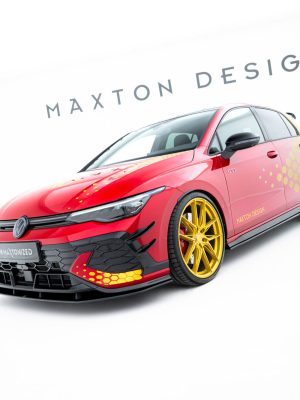 Volkswagen Golf GTI ClubSport Mk8 (facelift) - Lâmina frontal STREET PRO | VWGO8FGTICSCNC-FD1BRB | Produto Maxton Design distribuído por Unicartuning.