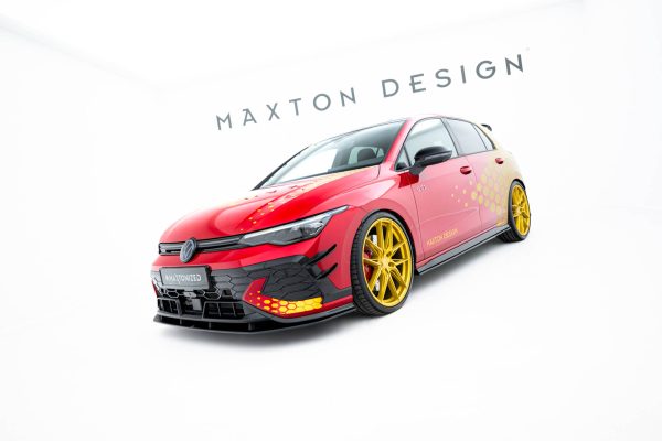 Volkswagen Golf GTI ClubSport Mk8 (facelift) - Lâmina frontal STREET PRO | VWGO8FGTICSCNC-FD1BRB | Produto Maxton Design distribuído por Unicartuning. Volkswagen Golf GTI ClubSport Mk8 (facelift) - Lâmina frontal STREET PRO | VWGO8FGTICSCNC-FD1BRB | Produto Maxton Design distribuído por Unicartuning.