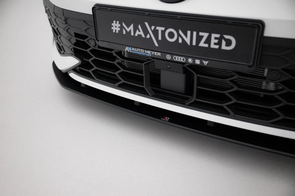 Volkswagen Golf GTI / GTE / R-line Mk8 (facelift) - Lâmina frontal STREET PRO | VWGO8FGTICNC-FD1B | Produto Maxton Design distribuído por Unicartuning.