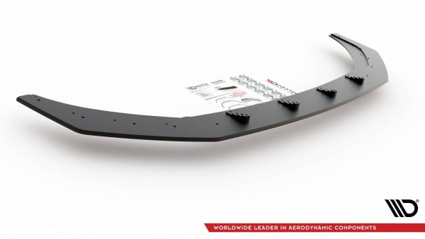 Volkswagen Polo GTI Mk6 - Lâmina frontal STREET PRO | VWPO6GTICNC-FD3B | Produto Maxton Design distribuído por Unicartuning.