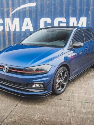 Volkswagen Polo GTI Mk6 - Lâmina frontal STREET PRO | VWPO6GTICNC-FD3B | Produto Maxton Design distribuído por Unicartuning. Volkswagen Polo GTI Mk6 - Lâmina frontal STREET PRO | VWPO6GTICNC-FD3B | Produto Maxton Design distribuído por Unicartuning.