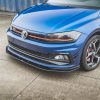 Volkswagen Polo GTI Mk6 - Lâmina frontal STREET PRO | VWPO6GTICNC-FD3B | Produto Maxton Design distribuído por Unicartuning.