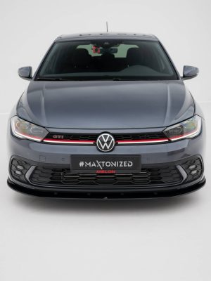 Volkswagen Polo GTI Mk6 (facelift) - Lâmina frontal STREET PRO | VWPO6FGTICNC-FD1BRB | Produto Maxton Design distribuído por Unicartuning. Volkswagen Polo GTI Mk6 (facelift) - Lâmina frontal STREET PRO | VWPO6FGTICNC-FD1BRB | Produto Maxton Design distribuído por Unicartuning.