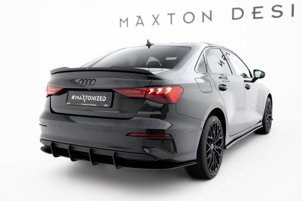 Audi A3 Sedan 8Y - Difusor traseiro STREET PRO | AUA38YSCNC-RS1BRB | Produto Maxton Design distribuído por Unicartuning.