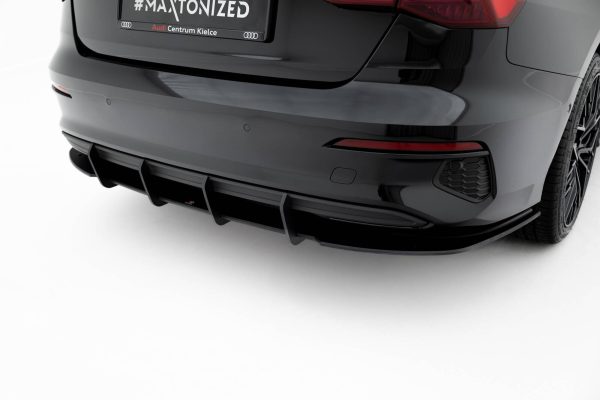 Audi A3 Sedan 8Y - Difusor traseiro STREET PRO | AUA38YSCNC-RS1BRB | Produto Maxton Design distribuído por Unicartuning.