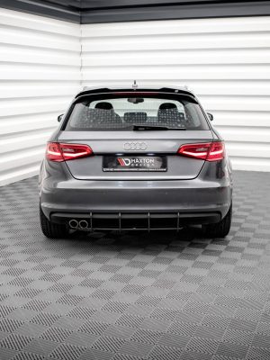 Audi A3 Sportback 8V - Difusor traseiro STREET PRO | AUA38VCNC-RS1B+BRBI | Produto Maxton Design distribuído por Unicartuning.