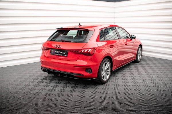 Audi A3 Sportback 8Y - Difusor traseiro STREET PRO | AUA38YCNC-RS1BRB | Produto Maxton Design distribuído por Unicartuning. Audi A3 Sportback 8Y - Difusor traseiro STREET PRO | AUA38YCNC-RS1BRB | Produto Maxton Design distribuído por Unicartuning.