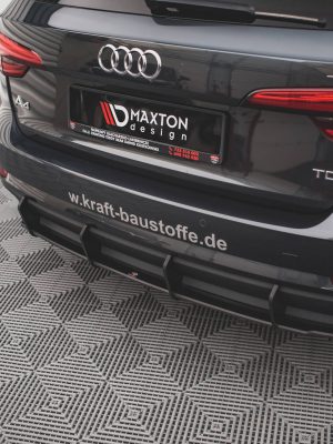 Audi A4 B9 - Difusor traseiro STREET PRO | AUA4B9AVCNC-RS1BRB | Produto Maxton Design distribuído por Unicartuning.