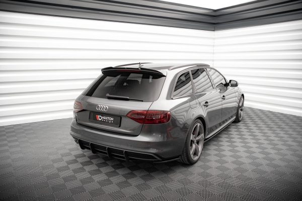 Audi A4 S-Line B8 (facelift) - Difusor traseiro STREET PRO | AUA4B8FSLINECNC-RS1BRB | Produto Maxton Design distribuído por Unicartuning.