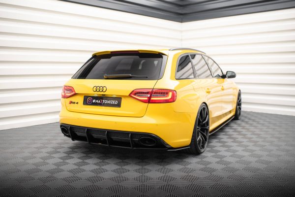 Audi RS4 B8 - Difusor traseiro STREET PRO | AURS4B8CNC-RS1B | Produto Maxton Design distribuído por Unicartuning.