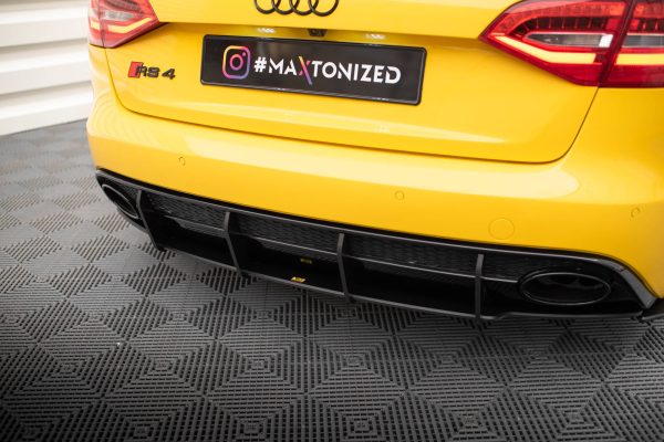 Audi RS4 B8 - Difusor traseiro STREET PRO | AURS4B8CNC-RS1B | Produto Maxton Design distribuído por Unicartuning.