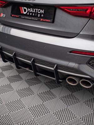 Audi S3 Sedan 8Y - Difusor traseiro STREET PRO | AUS38YSCNC-RS1B | Produto Maxton Design distribuído por Unicartuning.
