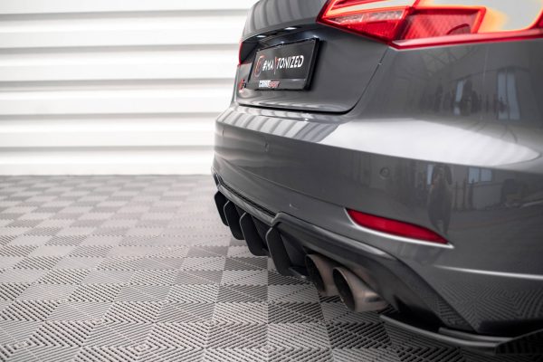 Audi S3 Sportback 8V (facelift) - Difusor traseiro STREET PRO | AUS33FSBCNC-RS1B | Produto Maxton Design distribuído por Unicartuning.