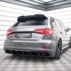 Audi S3 Sportback 8V (facelift) - Difusor traseiro STREET PRO | AUS33FSBCNC-RS1B | Produto Maxton Design distribuído por Unicartuning.