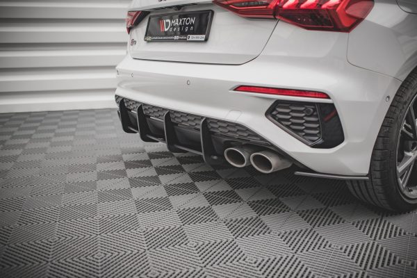 Audi S3 Sportback 8Y - Difusor traseiro STREET PRO | AUS38YCNC-RS1B+BRBI | Produto Maxton Design distribuído por Unicartuning. Audi S3 Sportback 8Y - Difusor traseiro STREET PRO | AUS38YCNC-RS1B+BRBI | Produto Maxton Design distribuído por Unicartuning.