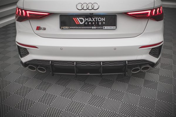 Audi S3 Sportback 8Y - Difusor traseiro STREET PRO | AUS38YCNC-RS1BRB | Produto Maxton Design distribuído por Unicartuning.