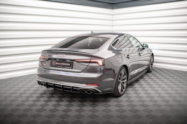Audi S5 Coupé / Sportback F5 - Difusor traseiro STREET PRO | AUS52CNC-RS1B+BRBI | Produto Maxton Design distribuído por Unicartuning. Audi S5 Coupé / Sportback F5 - Difusor traseiro STREET PRO | AUS52CNC-RS1B+BRBI | Produto Maxton Design distribuído por Unicartuning.