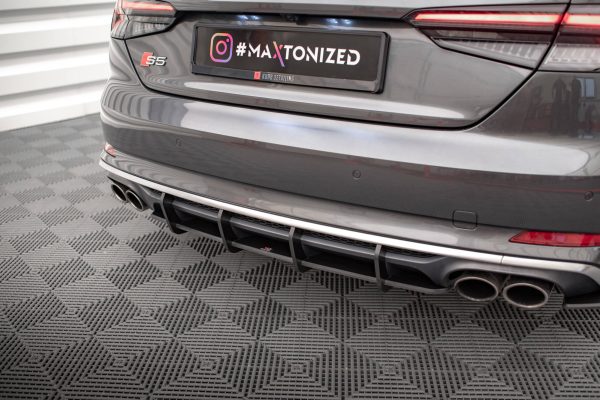 Audi S5 Coupé / Sportback F5 - Difusor traseiro STREET PRO | AUS52CNC-RS1B+BRBI | Produto Maxton Design distribuído por Unicartuning. Audi S5 Coupé / Sportback F5 - Difusor traseiro STREET PRO | AUS52CNC-RS1B+BRBI | Produto Maxton Design distribuído por Unicartuning.
