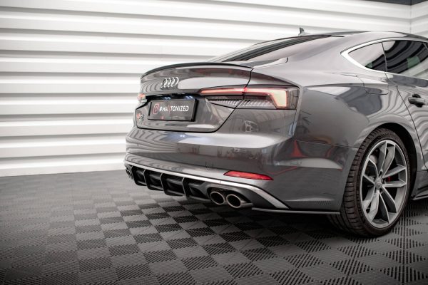Audi S5 Coupé / Sportback F5 - Difusor traseiro STREET PRO | AUS52CNC-RS1B+BRBI | Produto Maxton Design distribuído por Unicartuning. Audi S5 Coupé / Sportback F5 - Difusor traseiro STREET PRO | AUS52CNC-RS1B+BRBI | Produto Maxton Design distribuído por Unicartuning.