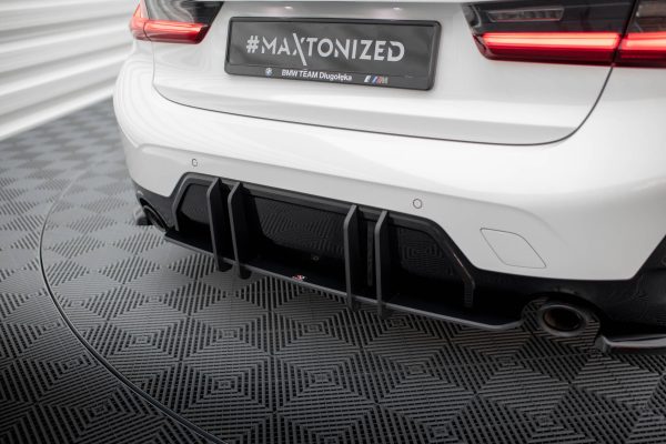 BMW 3 Pack M G20 / G21 (facelift) - Difusor traseiro STREET PRO | BM3G20FMPACKCNC-RS1B+BRBI | Produto Maxton Design distribuído por Unicartuning.