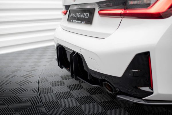 BMW 3 Pack M G20 / G21 (facelift) - Difusor traseiro STREET PRO | BM3G20FMPACKCNC-RS1B+BRBI | Produto Maxton Design distribuído por Unicartuning.