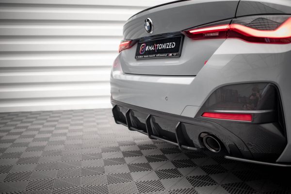BMW 4 Gran Coupé M440i G26 - Difusor traseiro STREET PRO | BM4G26MPACKGCCNC-RS1BRB | Produto Maxton Design distribuído por Unicartuning.