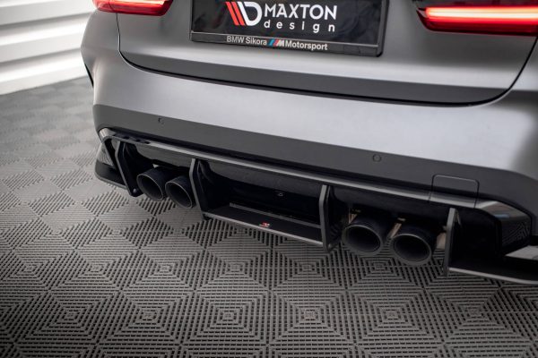 BMW M3 G80 - Difusor traseiro STREET PRO | BM3G80MCNC-RS1B+BRBI | Produto Maxton Design distribuído por Unicartuning.