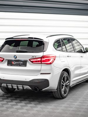 BMW X1 Pack M F48 - Difusor traseiro STREET PRO | BMX148MPACKCNC-RS1BRB | Produto Maxton Design distribuído por Unicartuning.