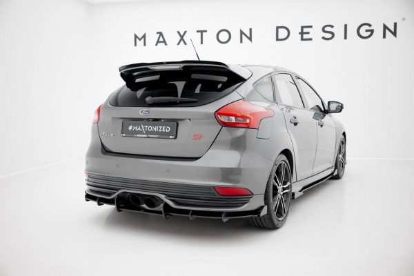 Ford Focus ST Mk3 (facelift) - Difusor traseiro STREET PRO + Splitters | FOFO3FSTCNC-RS2BRB+RSF1G | Produto Maxton Design distribuído por Unicartuning.