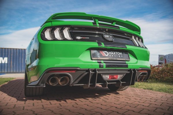 Ford Mustang GT Mk6 (facelift) - Difusor traseiro STREET PRO | FOMU6FGTCNC-RS1B+BRBI | Produto Maxton Design distribuído por Unicartuning.