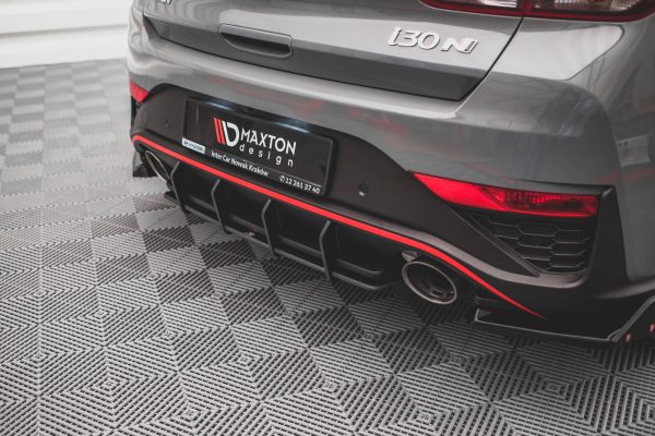Hyundai I30 N Hatchback Mk3 (facelift) - Difusor traseiro STREET PRO | HYI303FNCNC-RS1B | Produto Maxton Design distribuído por Unicartuning.