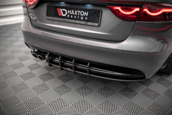 Jaguar Xf R-Sport Mk2 - Difusor traseiro STREET PRO | JAXF2RSPORTCNC-RS1BRB | Produto Maxton Design distribuído por Unicartuning.