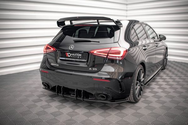 Mercedes-Benz A35 AMG Hatchback Aero Pack W177 - Difusor traseiro STREET PRO | MEA17735CNC-RS1BRB | Produto Maxton Design distribuído por Unicartuning. Mercedes-Benz A35 AMG Hatchback Aero Pack W177 - Difusor traseiro STREET PRO | MEA17735CNC-RS1BRB | Produto Maxton Design distribuído por Unicartuning.